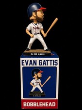 Braves Evan Gattis El Oso Blanco Bobblehead MLB Baseball Figure