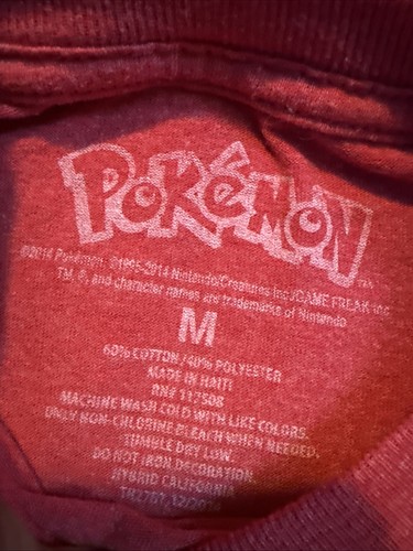 Kids Charizard Meowth Squirtle Pikachu T SHIRT POKEMON Size Medium 2015 Modern - Picture 2 of 3
