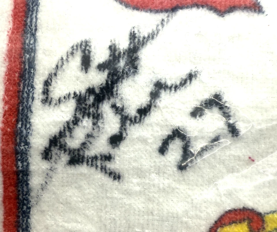 Toalla autografiada de los Cardenales de San Luis [Pujols | Edmonds | Ankiel | Rolen] Foto 4 de 4