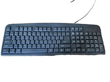 Black Wired iMicro Classic Series Basic 107 key Keyboard Model KB-BL919EB