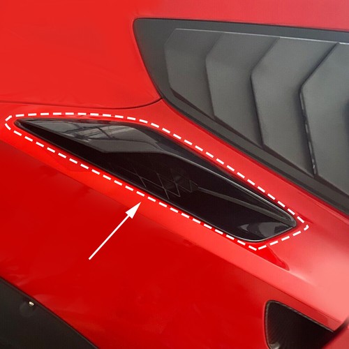 New Fit 20152019 C7 Corvette Z06 Rear Upper Quarter Panel Scoops Vents