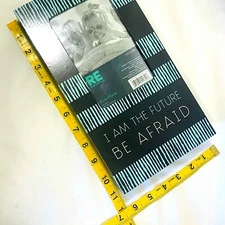 New Room Essentials Photo Box Frame 4 x 6 RE I Am The Future BE AFRAID Turquoise