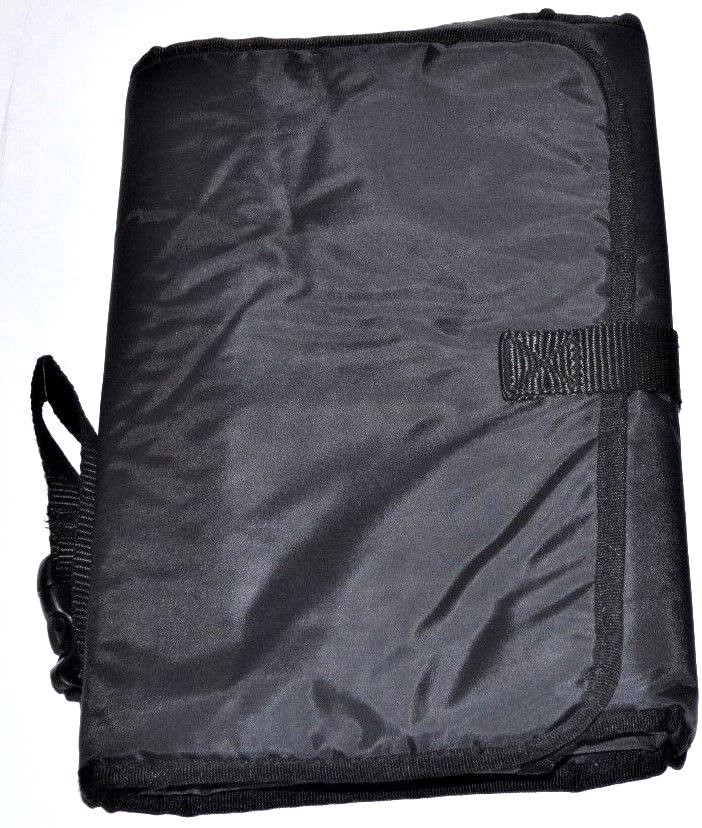 Portable Baby Diaper Changing Pad Mat Folding Travel Bag Black