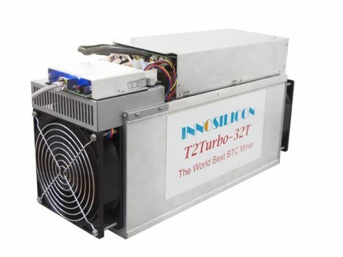Innosilicon T2 turbo +32T SHA-256 BTC miner  Passive Income PreOwned