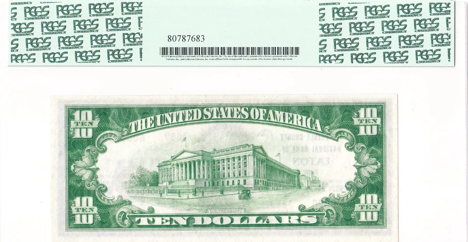 $10 1929 T2 National EATON Ohio OH 🇺🇸 Mega Rare 🇺🇸 Only 6 on Census 🇺🇸 - Image 2 of 2