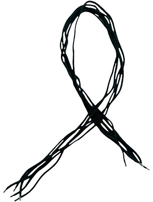 Bolo Tie Strings - Black Nylon String 37'' - LOT of 5