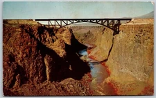Crooked River Bridges East of Redmond Oregon Vintage Postcard 2160
