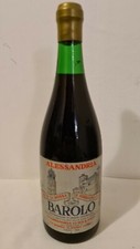 Bottiglia D'annata Barolo Poderi In La Morra Serralinga D'alba 1974
