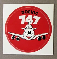 vintage BOEING 737 peel off sticker