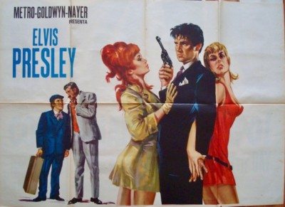 DOUBLE TROUBLE Italian 4F movie poster 55x79 ELVIS PRESLEY 1967