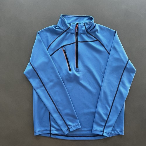 Pull Homme Sunice Golf Bleu, 2XL, Thermique Et Stretch, Demi-zip