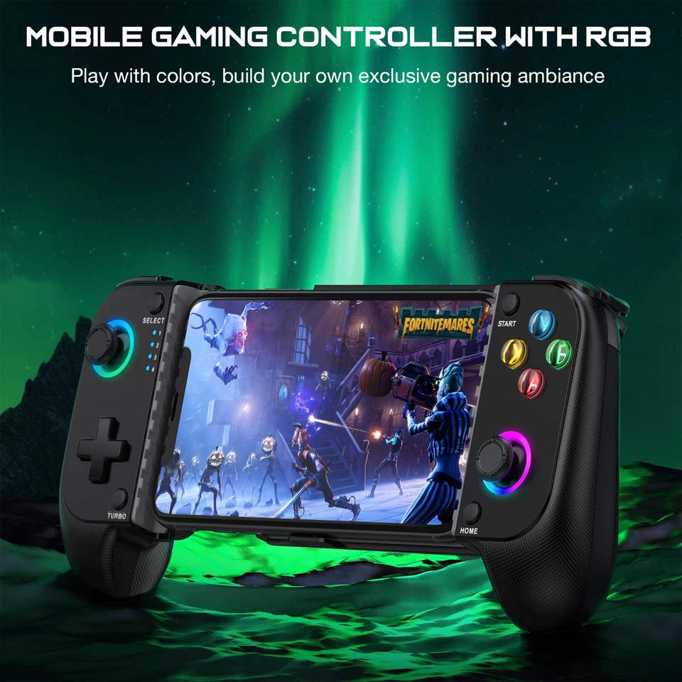 Mobiler Game Controller für iPhone/Android, iOS Wireless Gaming Controller + RGB - Bild 4 von 4