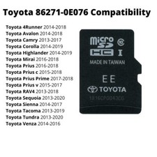 TOYOTA 2024 Navigation Micro SD Card GPS MAP ...