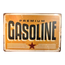 Premium Gasoline Sign / Gasoline Signs / Garage Sign / Man Cave / Premium Gas