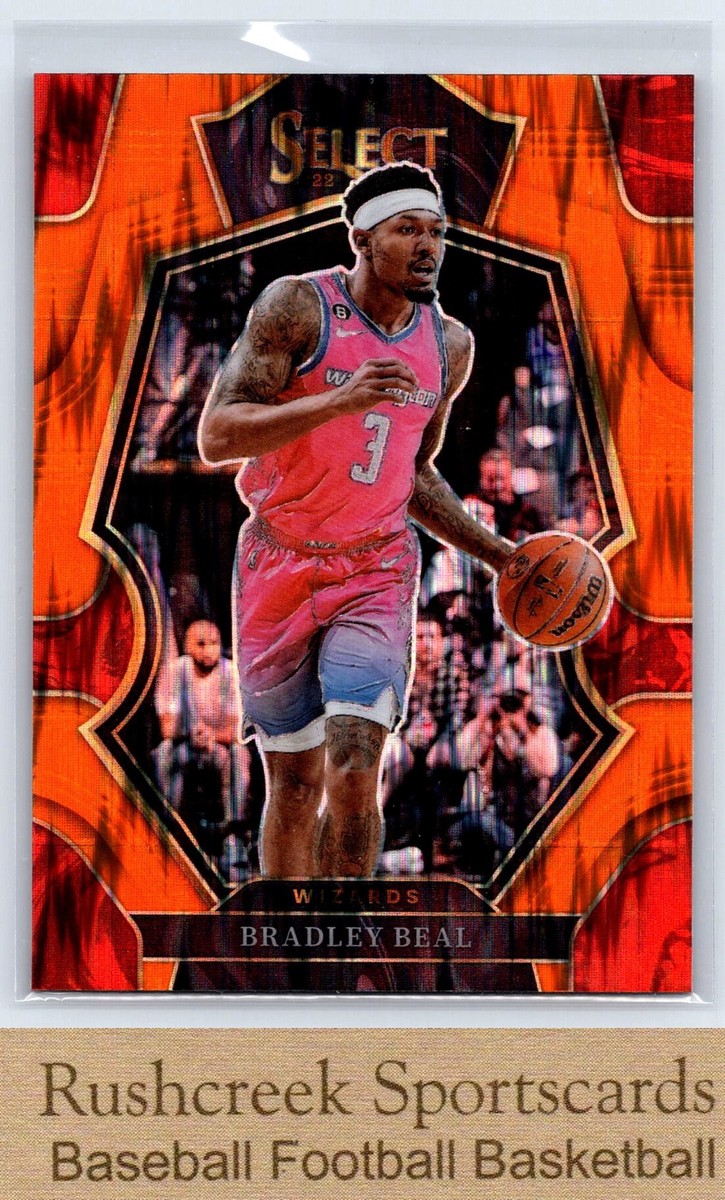 2022-23 Panini Select #162 Bradley Beal Wizards Orange Flash