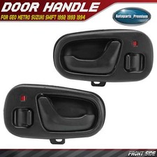 2pcs Front Black Interior Door Handle For Geo Metro Suzuki Swift 1992 1993 1994