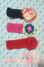 Lot Of Four Baby Girl Elastic Headband