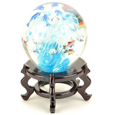 M Design Art Paperweight Centerpiece - Can't Resist Beautiful Aquarium School o