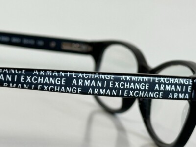Armani Exchange Ax 3009 8004 Shiny Black Authentic Eyeglasses 53-16-135 Armani Exchange Eyeglasses Frames Only, AX 3009 8004, 53-16  main image 4