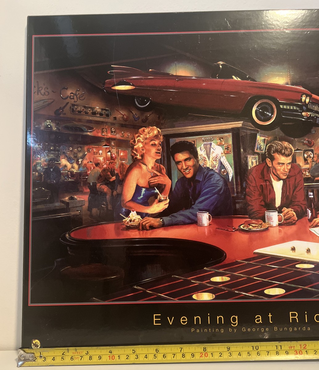 Marilyn Monroe Elvis Presley James Dean Humphrey Bogart Evening at