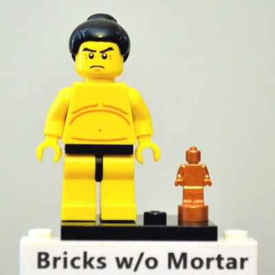 New Genuine LEGO Sumo Wrestler Minifig with Trophy Series 3 8803