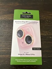 kate spade NY Aluminum Ring Lens Protectors for iPhone 15  15 PLUS NEW 