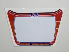 Reproduction Uni Cruiser Number Plate Stickers