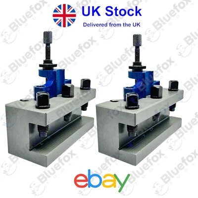 BLUEFOX TOOLS A1 Multifix Quick Change Turning Steel Facing CNC Lathe Tool Holder Post - 2pcs