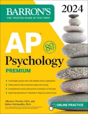 AP Psychology Premium, 2024: 6 Practice Tests  Comprehensive Review  On - GOOD