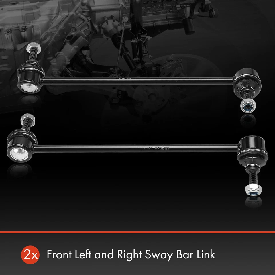 2x Estabilizador dianteiro esquerdo e direito barra oscilante link para Suzuki Forenza 2004-2008 Reno - Imagem 3 de 4