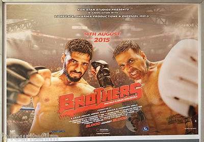 Cinema Poster: BROTHERS 2015 (Quad) Akshay Kumar Jackie Shroff Sidharth  Malhotra
