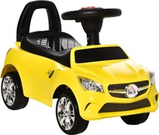 Macchina Giocattolo con Musiche e Fari Cavalcabile 18+ Mesi Giallo DecHome