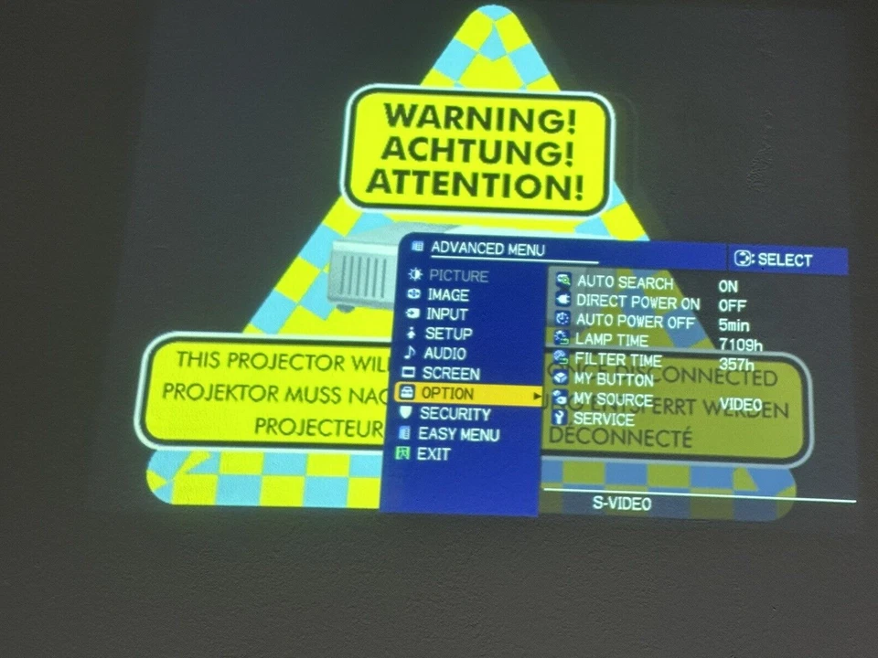 HITACHI ED-X26 MULTIMEDIA PROJECTOR  7109 Lamp hours Tested and Working - Image 3 of 4