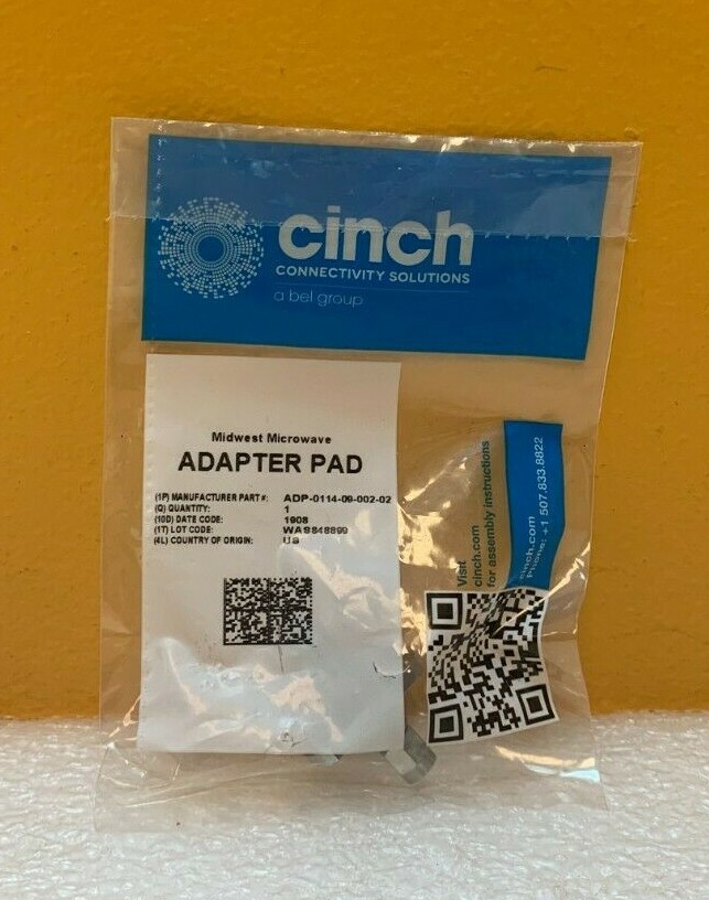 Midwest Microwave ADP-0114-09-002-02 3.5 mm, (M-M), Bulkhead Adapter Pad. New!