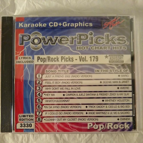 KARAOKE POWER PICKS CD+G Hot Chart Limited Edition 3330 Pop/Rock Picks Vol. 179 - 第 4/5 張圖片