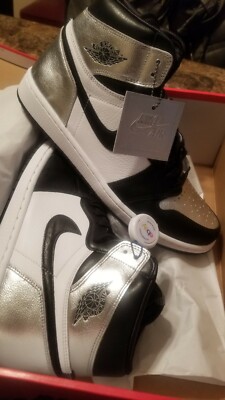 Nike Air Jordan 1 'Silver Toe' Women's Size 12.5Women/11Men | eBay