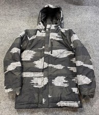 Columbia Youth Girls Down Winter Jacket Black Gray M 10/12 