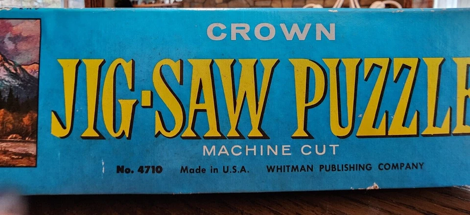 VINTAGE CROWN PUZZLE "MOUNTAIN CAMPERS" -713 PCS. BY WHITMAN PUBLISHING CO. - Image 3 of 4