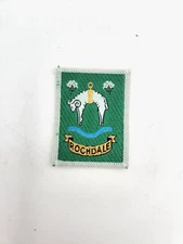 Vintage  COOP  CO-OPERATIVE Embroidered Badge Patch Rochdale Coat of Arms
