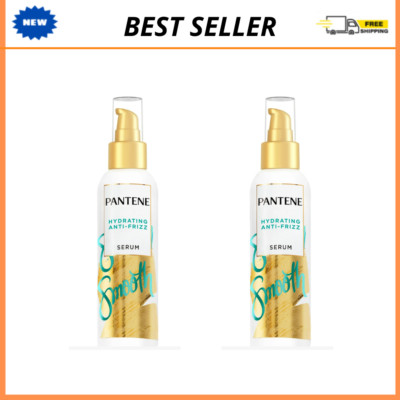 Pantene Pro-V Smooth Hair Hydrating Anti-Frizz Serum, 5.9 fl oz - ( Pack of 2 )
