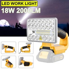 Led Work Light Suitable For Dewalt 20v Max Dcb210 Li-ion Battery 2000lm 18w Tool