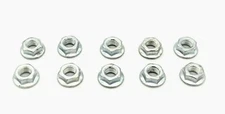 (Qty10) Wald Flanged 5/16" x 24 TPI Bicycle Hub Axle Nuts