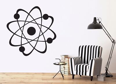 Vinyl Decal Image Micro Particles Molecule Atoms Wall Sticker (n575)