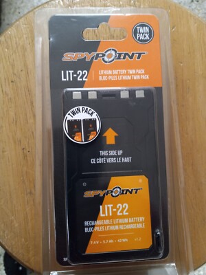 Spypoint FLEX Rechargeable Camera Lithium Battery Twin Pack (LIT-22) #05538