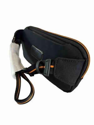 Tumi McLaren Brox Slim Utility Pouch Waist Pack Black Carbon Fiber