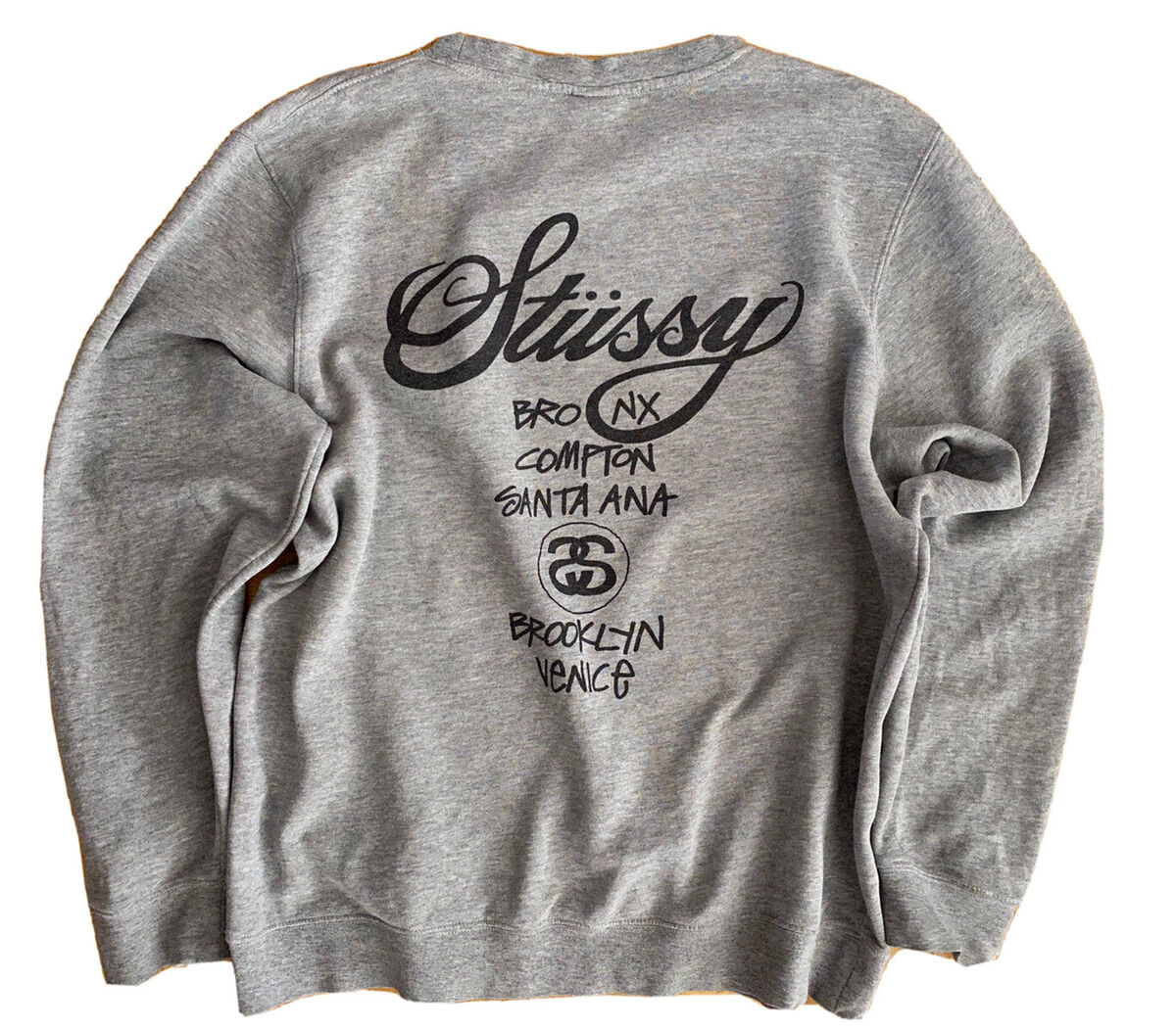 Rare 🔥Stussy Mens XL World Tour Crewneck Pullover Gray | eBay Rare 🔥Stussy Mens XL World Tour Crewneck Pullover Gray | eBay