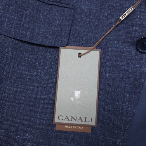 $2495 Canali Capri Navy Blue Melange Travel Suit Mens Size US 38R (Italy 48R) - Picture 6 of 21