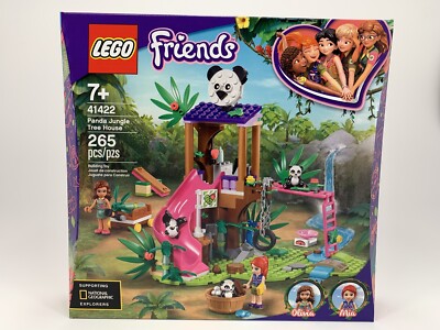 Lego Friends 41422 Panda Jungle Tree House Set Features a Slide