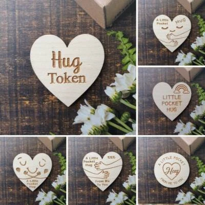 Pocket Hug Tokens Heart Hugs to Loved Ones Little Keepsake Gift Lockdown PLY