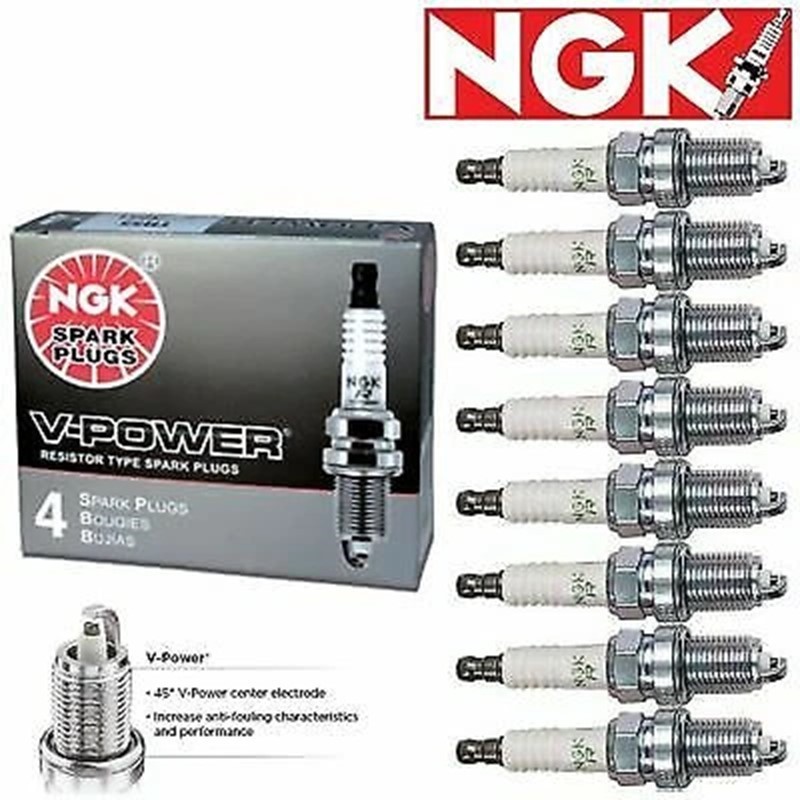 8 Pcs V-Power Spark Plugs NGK 6962 BKR6E 6962 BKR6E Tune Up Kit Set kf